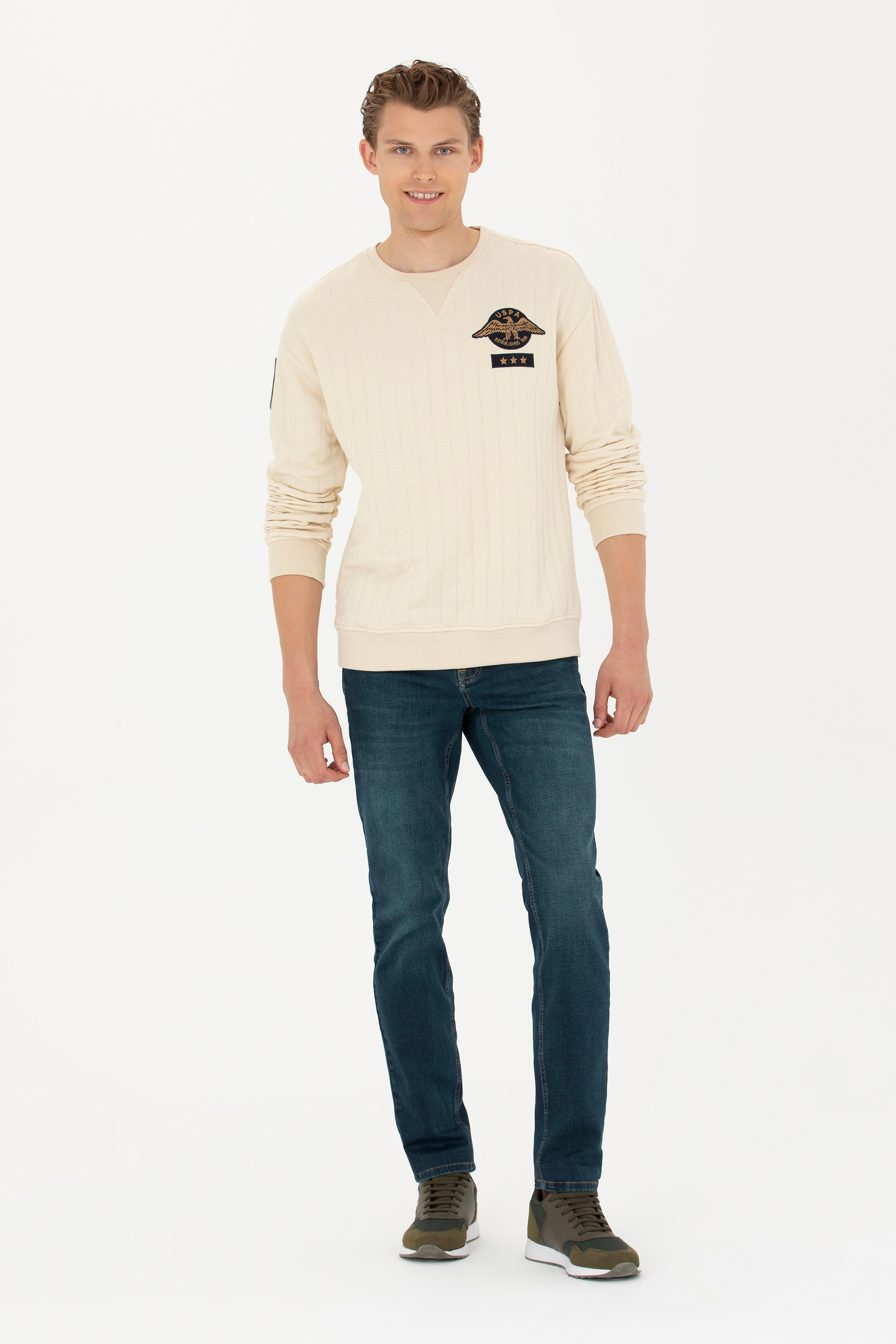 Erkek Taş Sweatshirt - Image 4