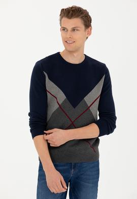 Erkek Lacivert Kazak - 50272123001