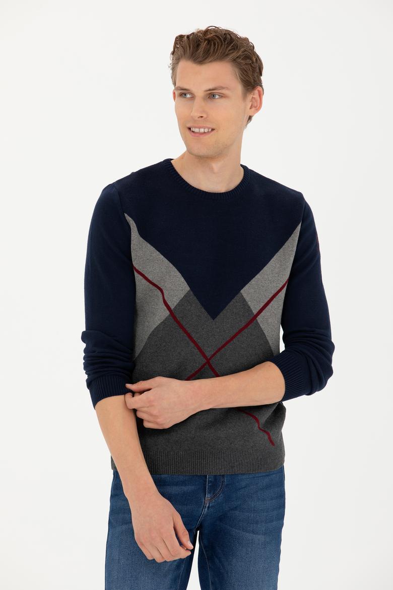 Erkek Lacivert Kazak