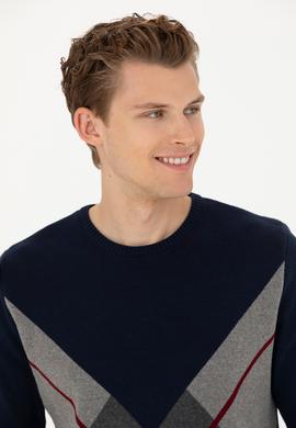 Erkek Lacivert Kazak - 50272123001