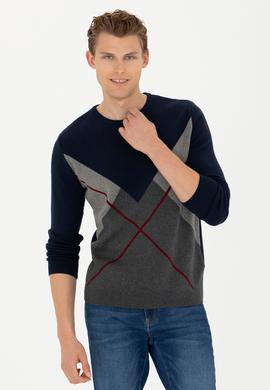 Erkek Lacivert Kazak - 50272123001