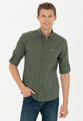 Erkek Yeşil Uzun Kollu Gömlek - 50272687030