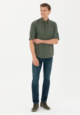 Erkek Yeşil Uzun Kollu Gömlek - 50272687030