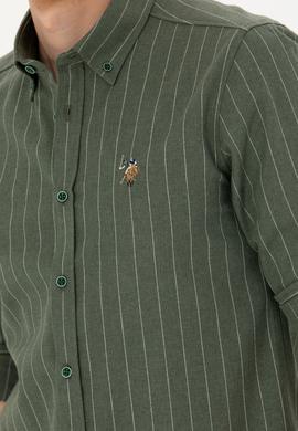 Erkek Yeşil Uzun Kollu Gömlek - 50272687030