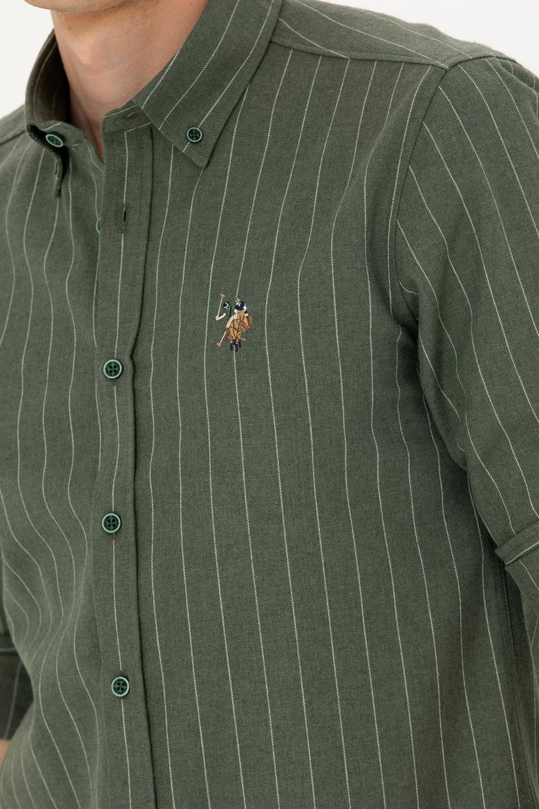 Erkek Yeşil Uzun Kollu Gömlek - 50272687030