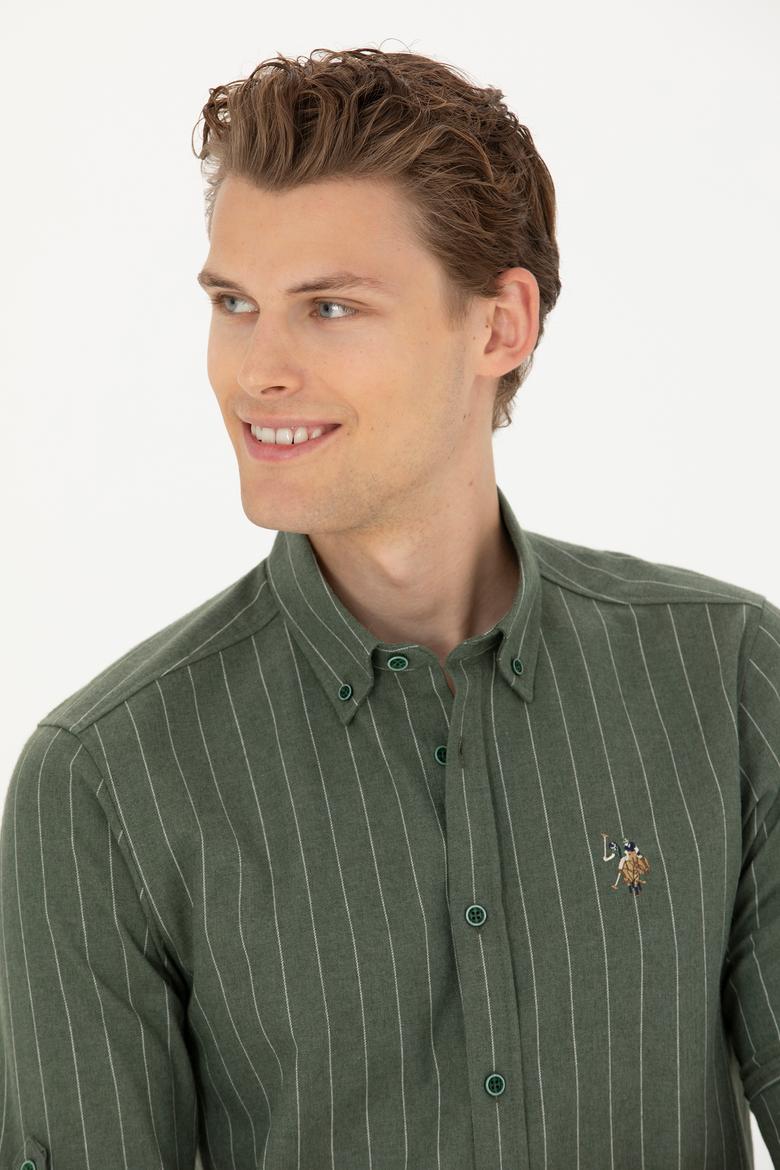 Erkek Yeşil Uzun Kollu Gömlek - 50272687030