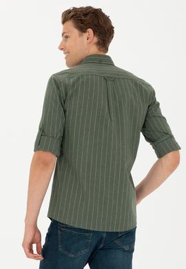 Erkek Yeşil Uzun Kollu Gömlek - 50272687030