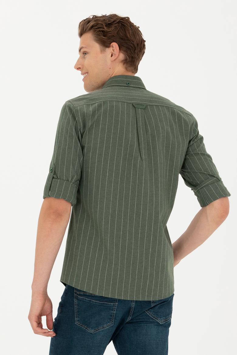 Erkek Yeşil Uzun Kollu Gömlek - 50272687030