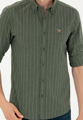 Erkek Yeşil Uzun Kollu Gömlek - 50272687030