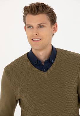 Erkek Haki Kazak - 50277090023