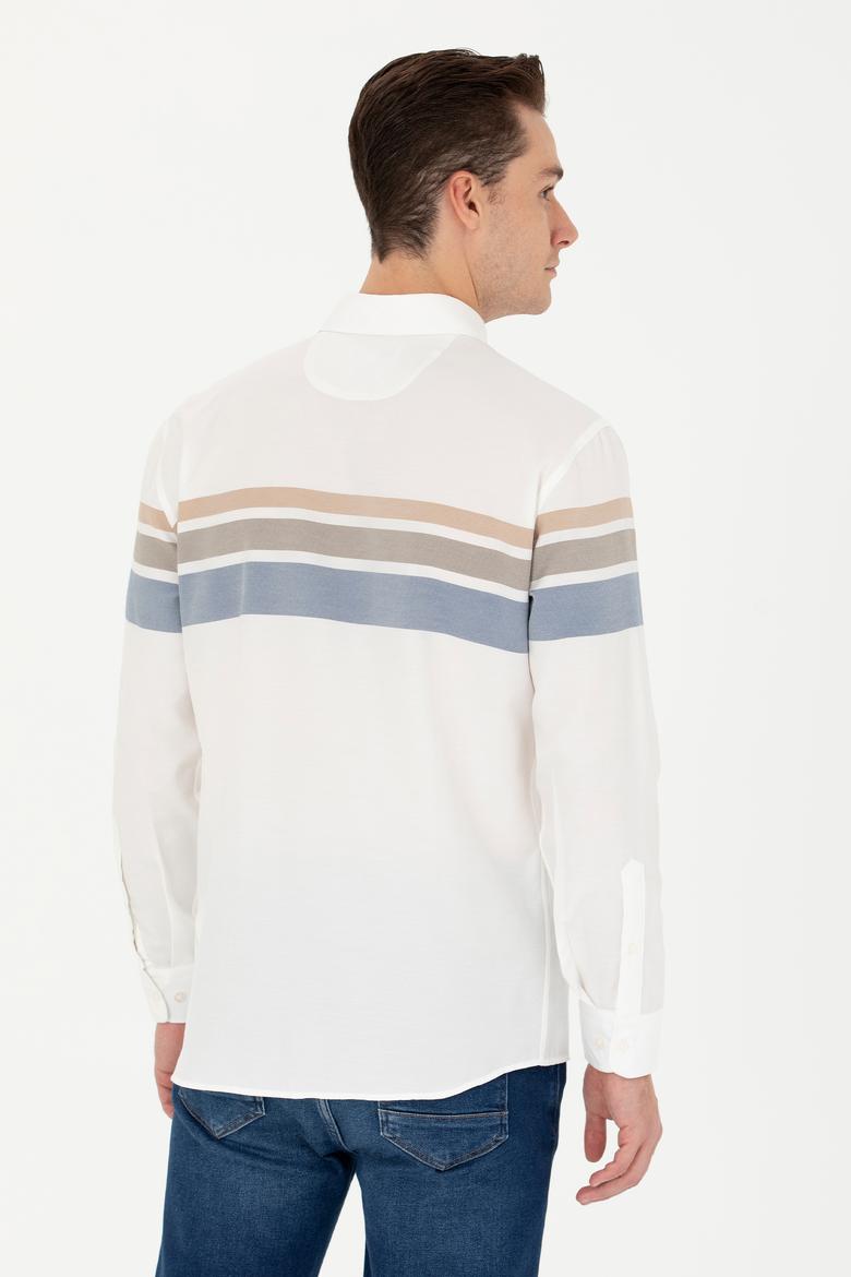 Erkek Krem Uzun Kollu Gömlek - 50279548010