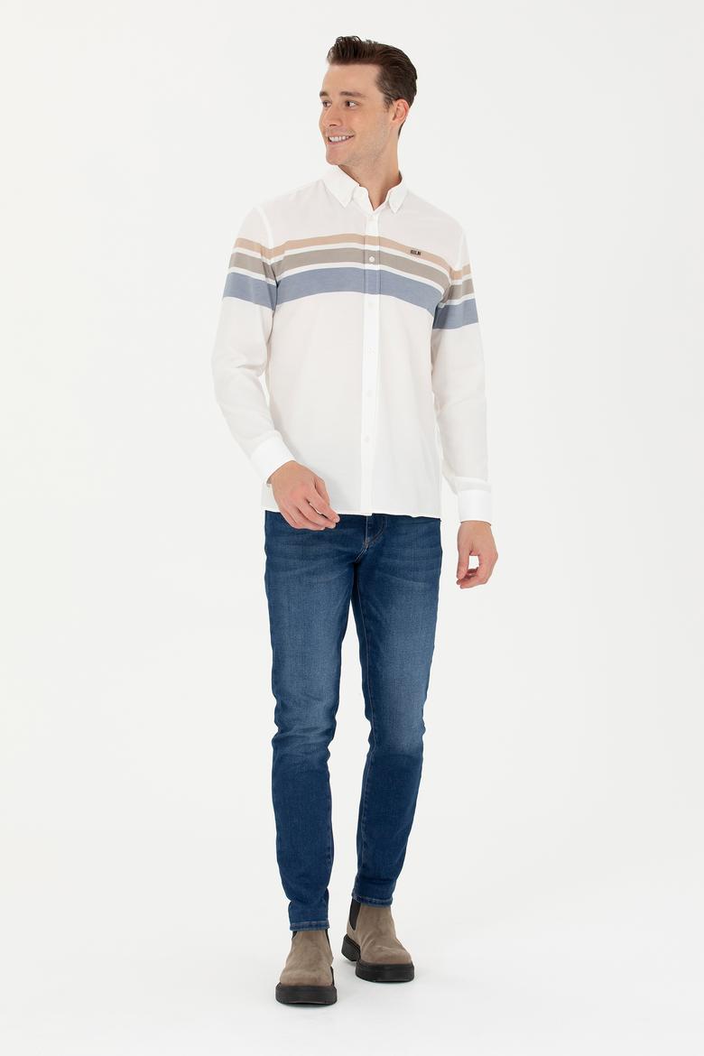 Erkek Krem Uzun Kollu Gömlek - 50279548010
