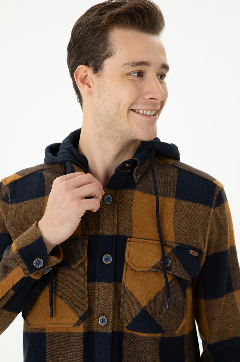 Erkek Lacivert Uzun Kollu Gömlek