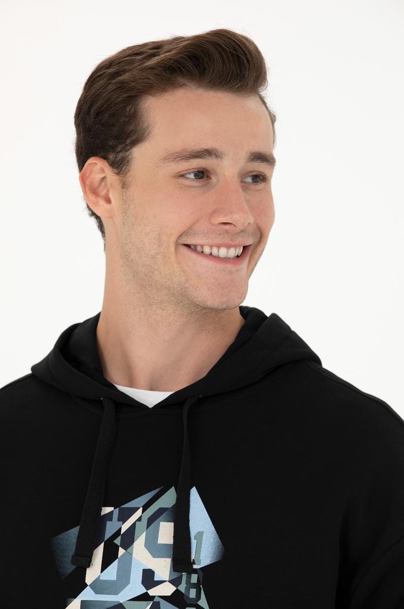 Erkek Siyah Sweatshirt