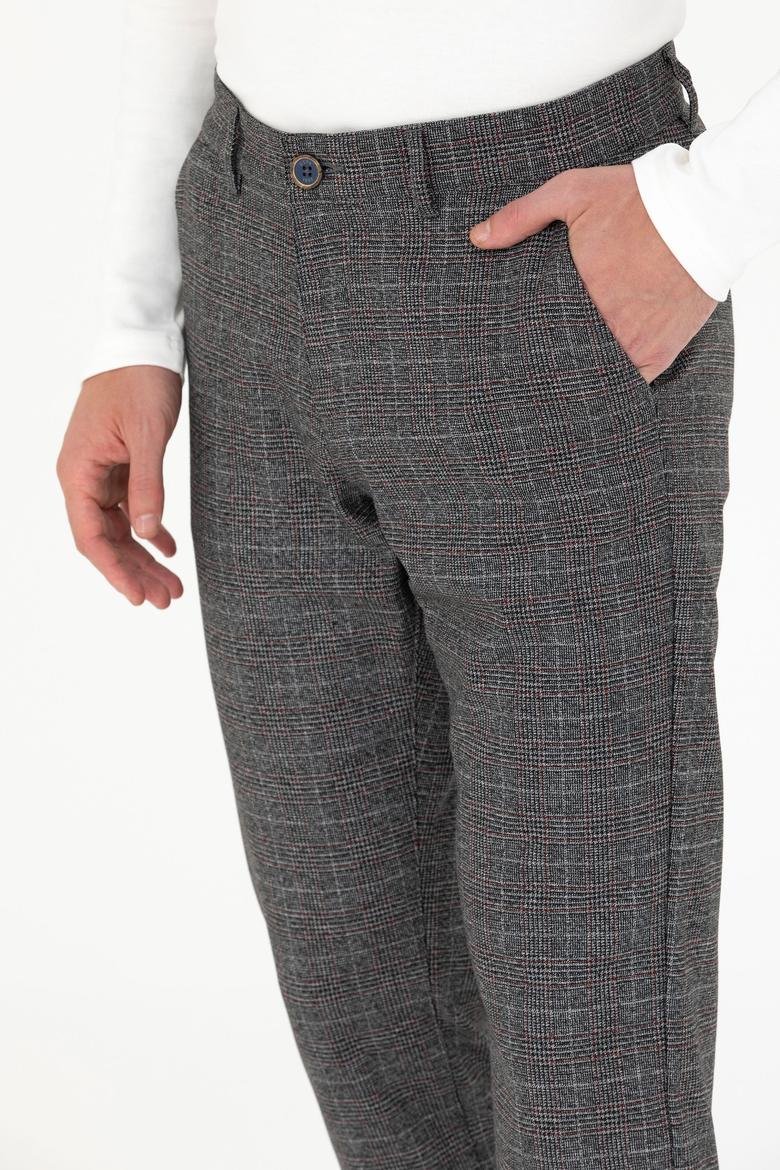 Erkek Gri Kanvas Pantolon - 50276192065