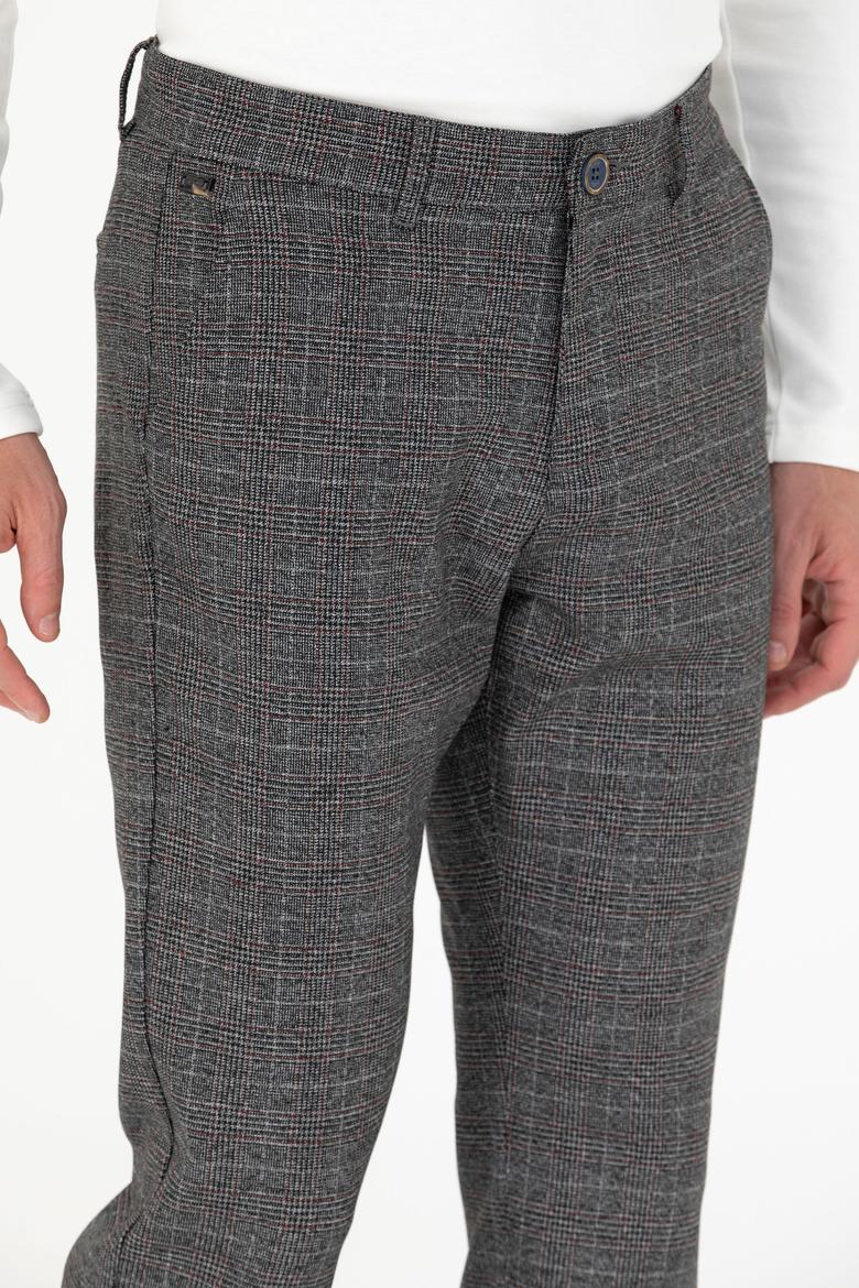 Erkek Gri Kanvas Pantolon - 50276192065