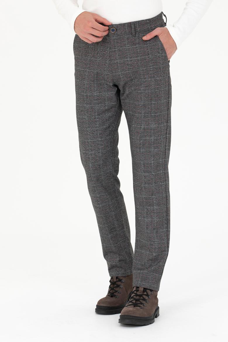 Erkek Gri Kanvas Pantolon - 50276192065