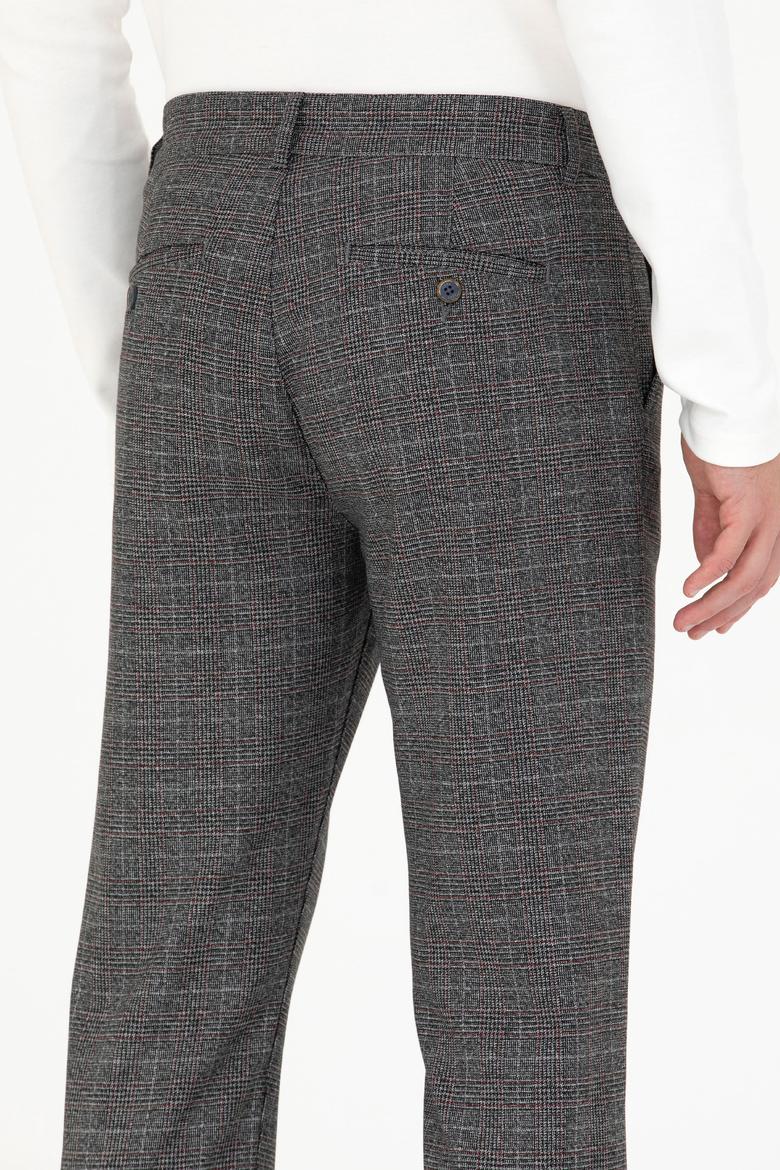 Erkek Gri Kanvas Pantolon - 50276192065