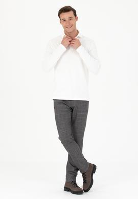 Erkek Gri Kanvas Pantolon - 50276192065