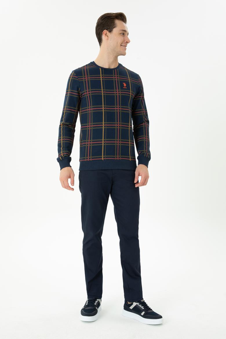 Erkek Lacivert Sweatshirt - 50270873006