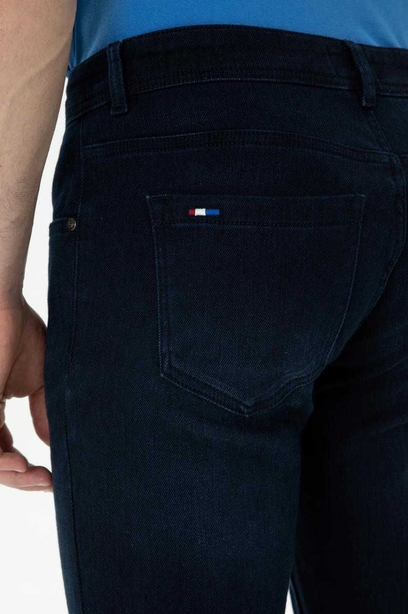 Erkek Koyu Mavi Jean Pantolon