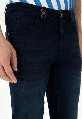 Erkek Koyu Mavi Jean Pantolon - 50272577038