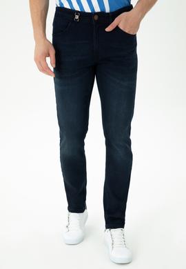 Erkek Koyu Mavi Jean Pantolon - 50272577038