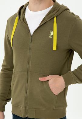 Erkek Haki Örme Hırka - 50274032018