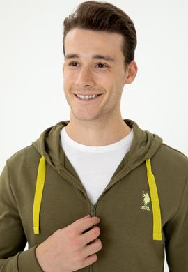 Erkek Haki Örme Hırka - 50274032018