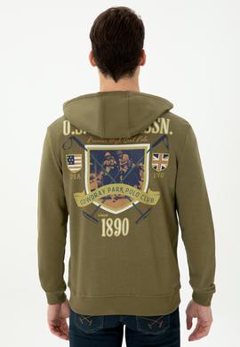 Erkek Haki Örme Hırka - 50274032018