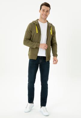 Erkek Haki Örme Hırka - 50274032018