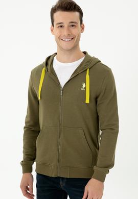 Erkek Haki Örme Hırka - 50274032018