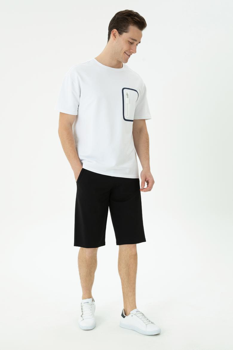 Erkek Siyah Örme Şort - 50275865028