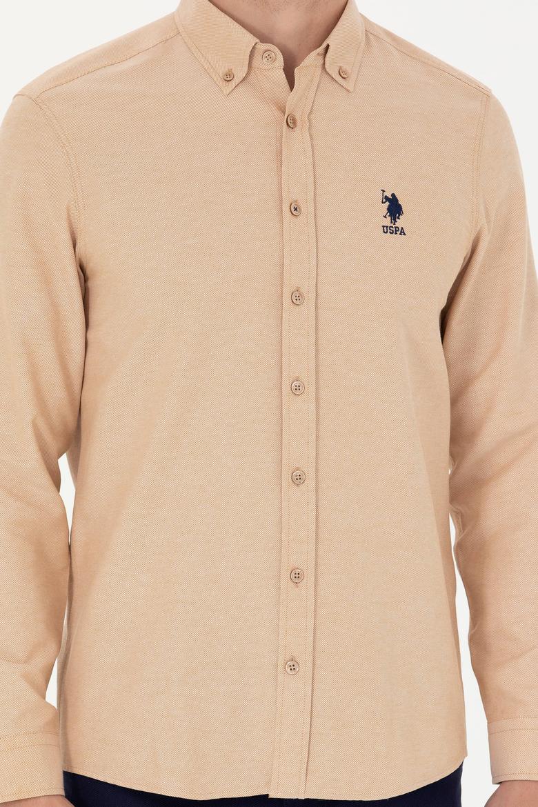 Erkek Camel Uzun Kollu Basic Gömlek - 50262980077