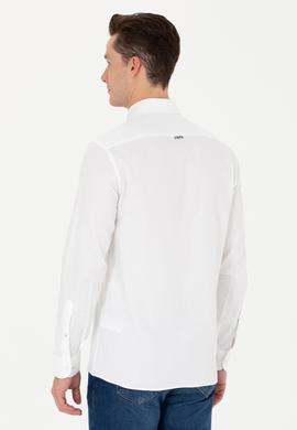 Erkek Beyaz Uzun Kollu Basic Gömlek - 50263025015