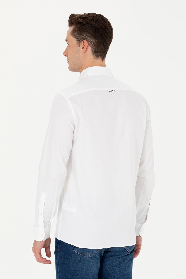 Erkek Beyaz Uzun Kollu Basic Gömlek - 50263025015