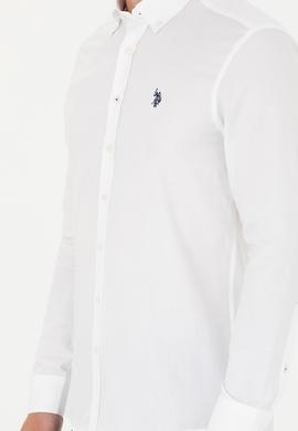 Erkek Beyaz Uzun Kollu Basic Gömlek - 50263025015