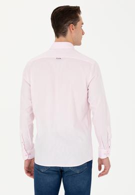 Erkek Manolya Uzun Kollu Basic Gömlek - 50263049096