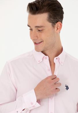 Erkek Manolya Uzun Kollu Basic Gömlek - 50263049096