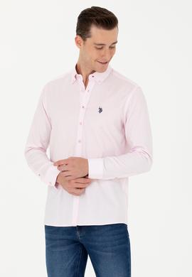 Erkek Manolya Uzun Kollu Basic Gömlek - 50263049096