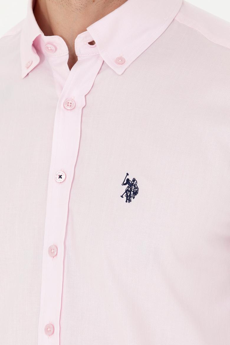 Erkek Manolya Uzun Kollu Basic Gömlek - 50263049096