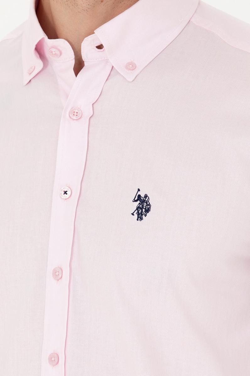 Erkek Manolya Uzun Kollu Basic Gömlek