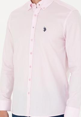 Erkek Manolya Uzun Kollu Basic Gömlek - 50263049096