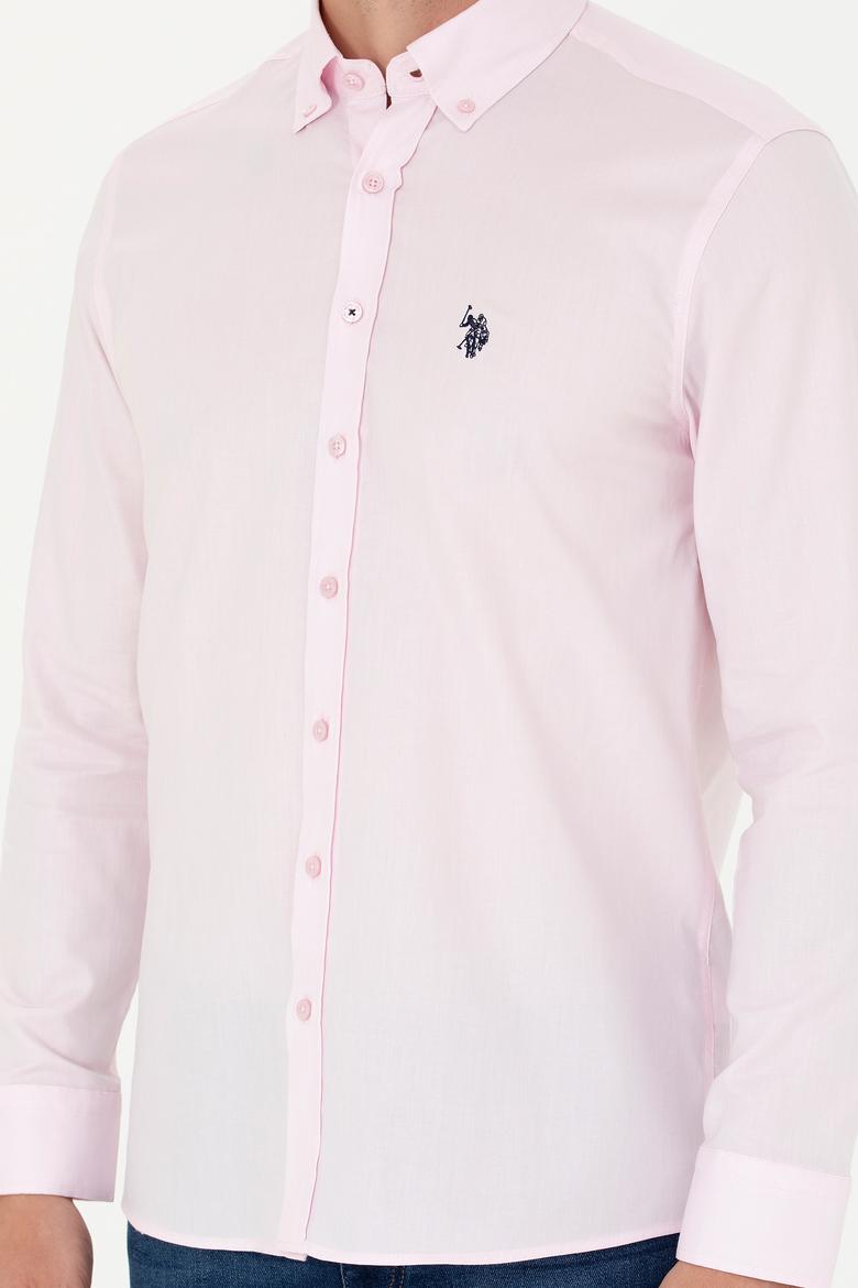 Erkek Manolya Uzun Kollu Basic Gömlek - 50263049096