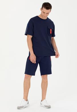 Erkek Lacivert Örme Şort - 50263256057