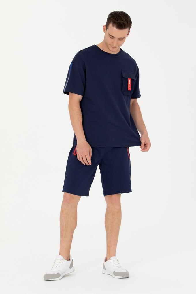 Erkek Lacivert Örme Şort