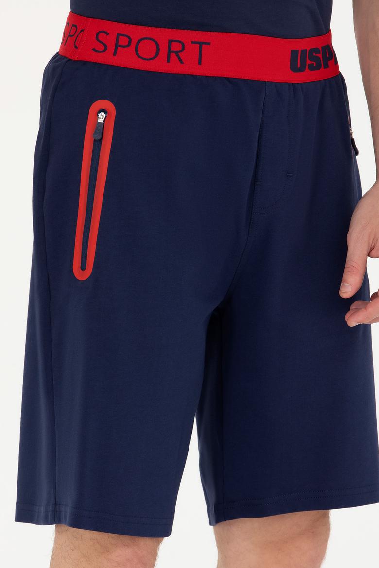 Erkek Lacivert Örme Şort - 50263256057