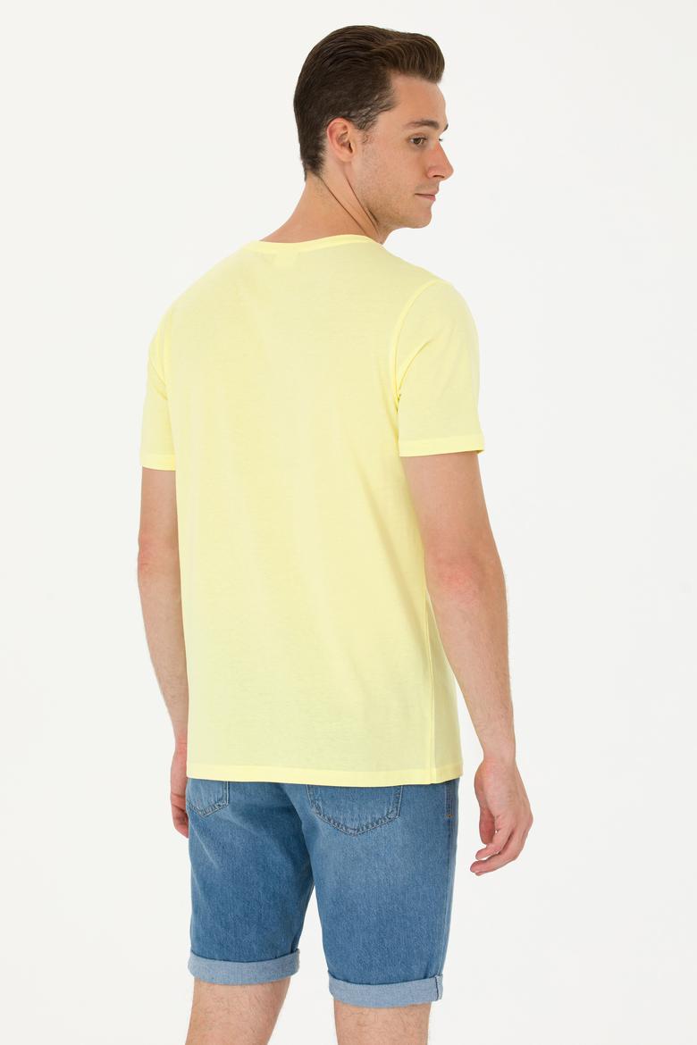 Erkek Açık Sarı Tişört - 50263395044