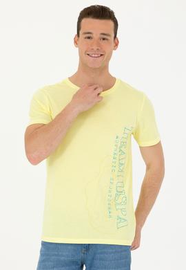 Erkek Açık Sarı Tişört - 50263395044