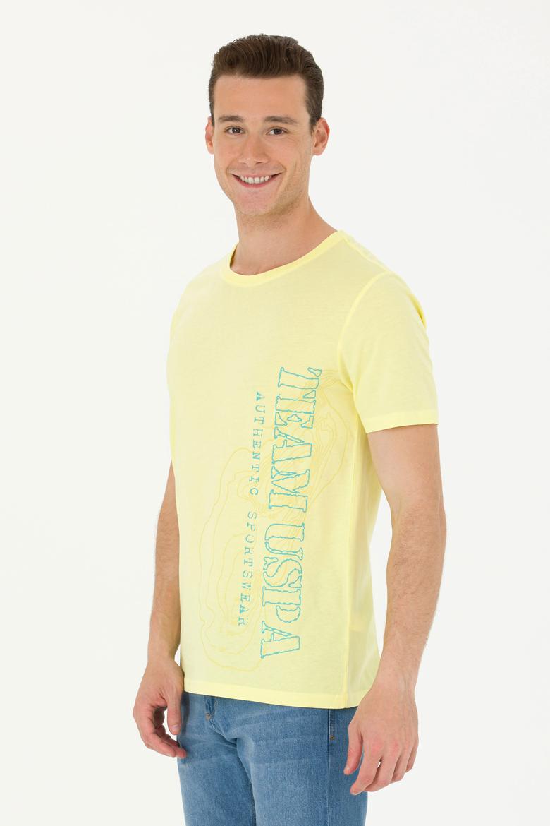 Erkek Açık Sarı Tişört - 50263395044